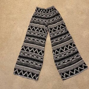 Mossimo Supply Wide Leg pants Target sz XS B&W